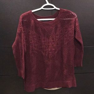 American Eagle Outfitters maroon sweater